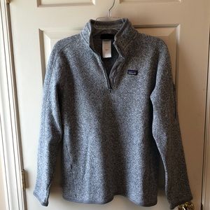Patagonia gray zip pullover jacket